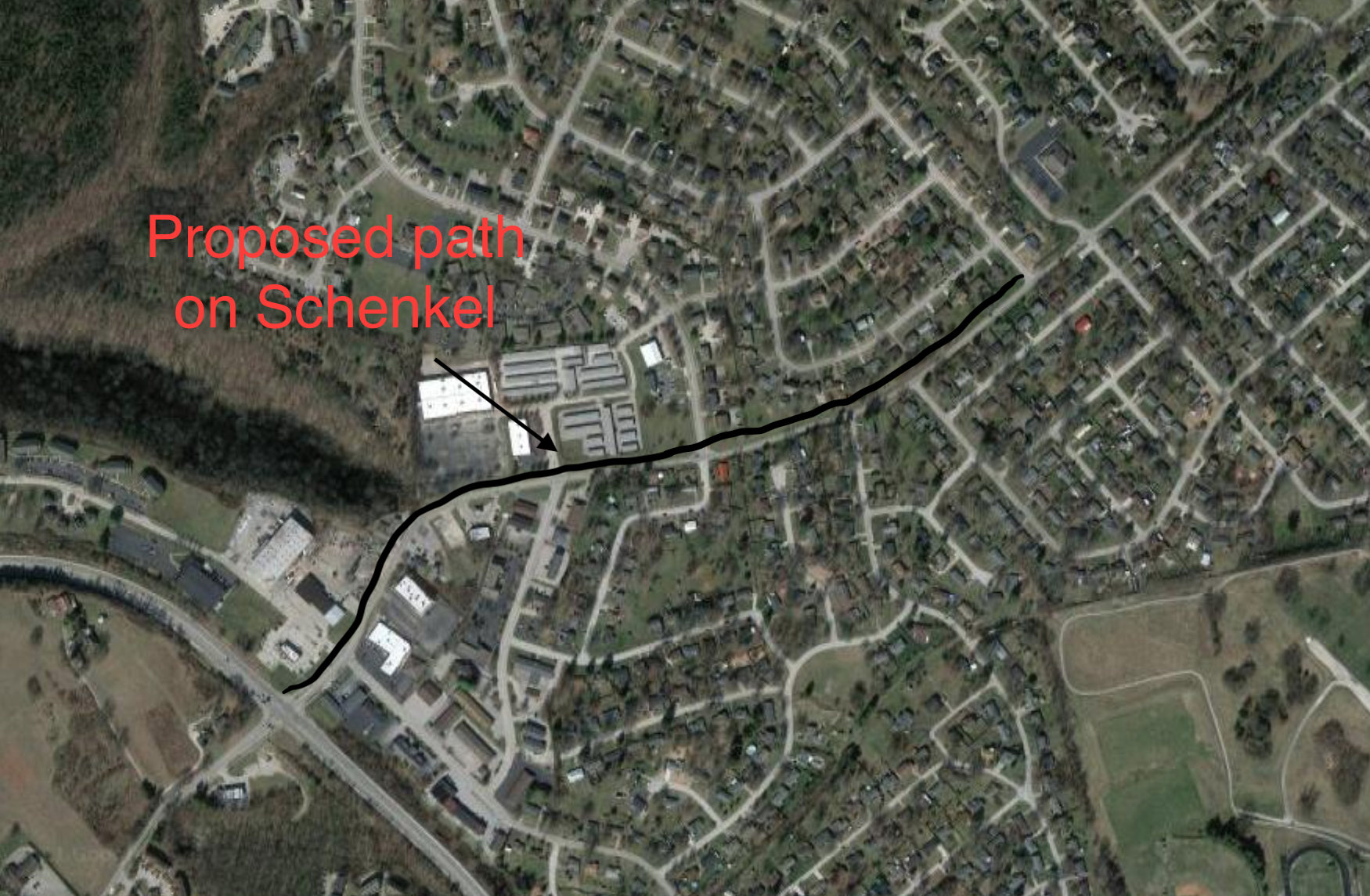 Schenkel trail map